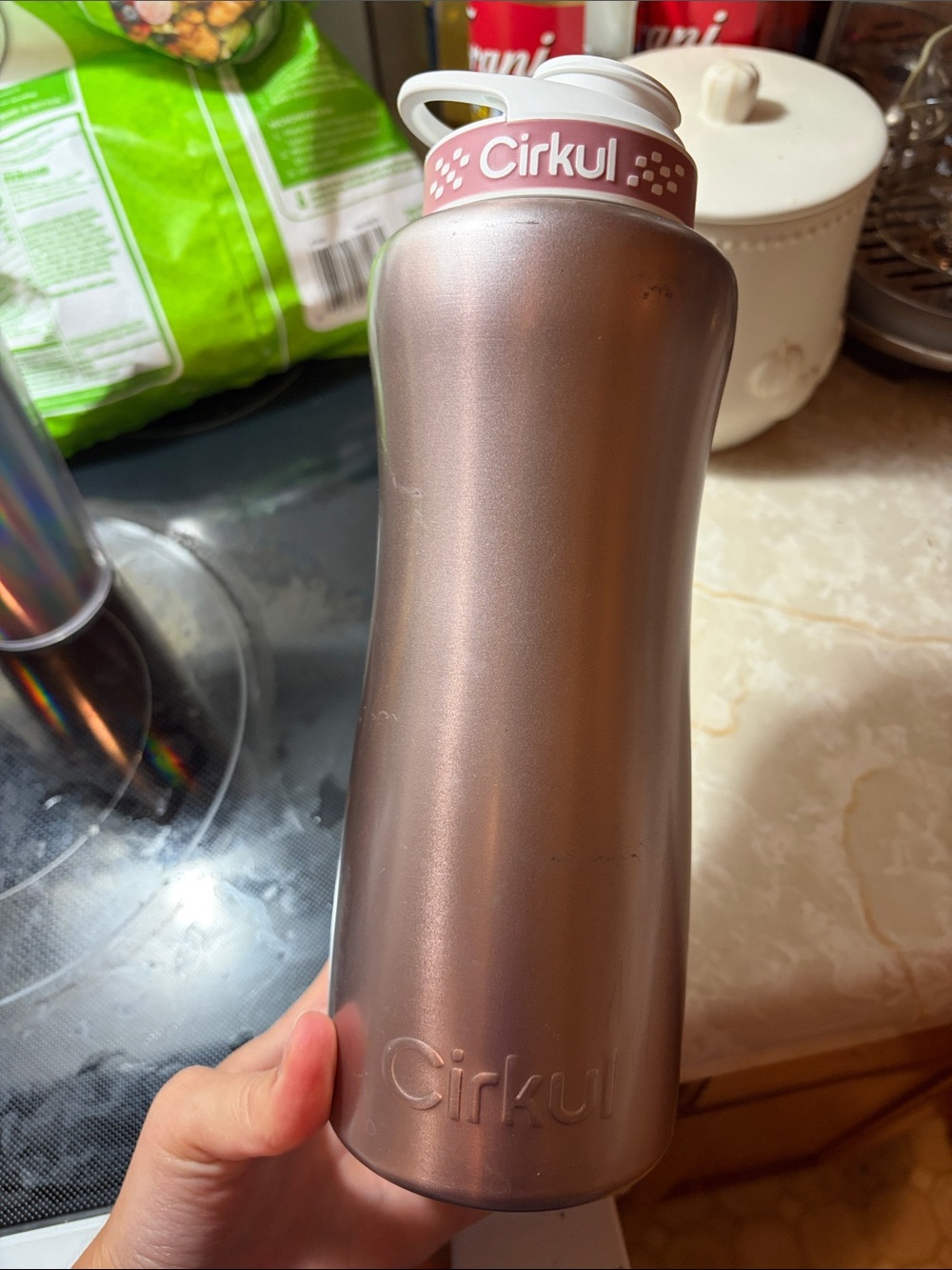 Cirkul 32oz Rose Gold Stainless Water Bottle